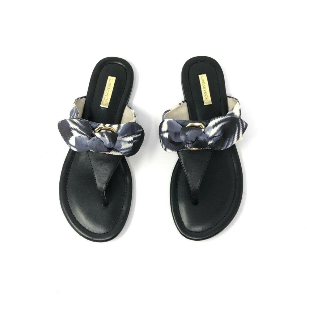 Louise Et Cie Sandal Flat Leather Fabric Antonia B